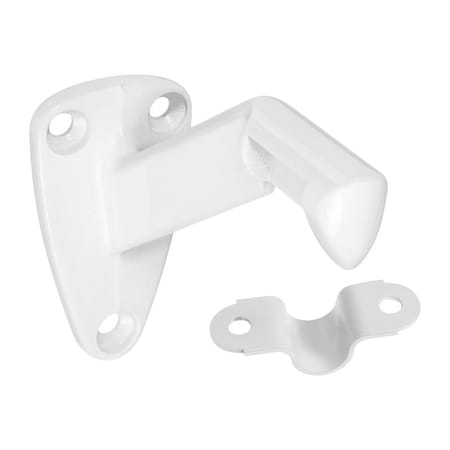National Hardware National Hardware White Zinc Die Cast w/Steel Strap Handrail Bracket N248-351
